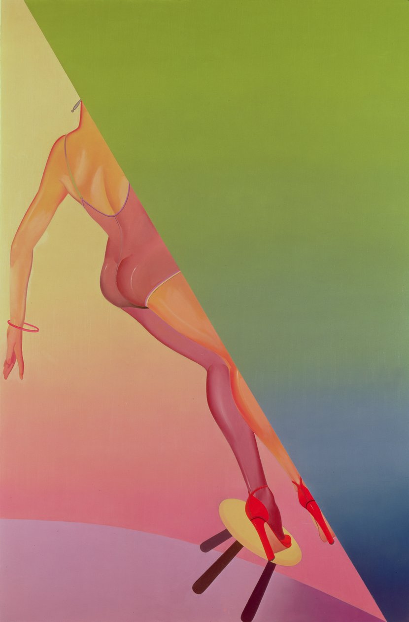 Zonder titel (olieverf op doek) door Allen Jones