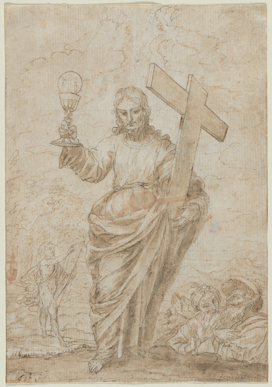 Christus met een kelk en kruis door Alonso Cano