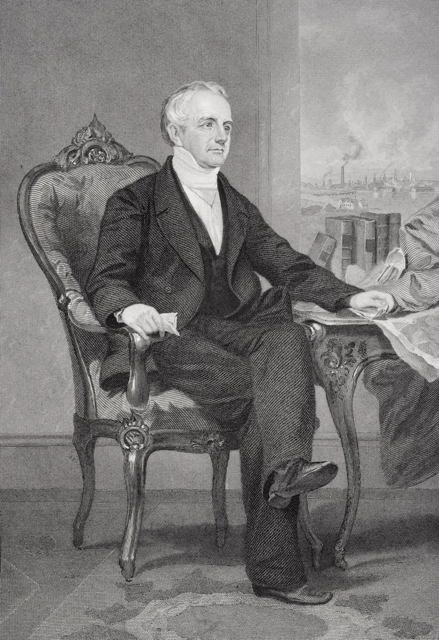 Abbott Lawrence (1792-1855) door Alonzo Chappel