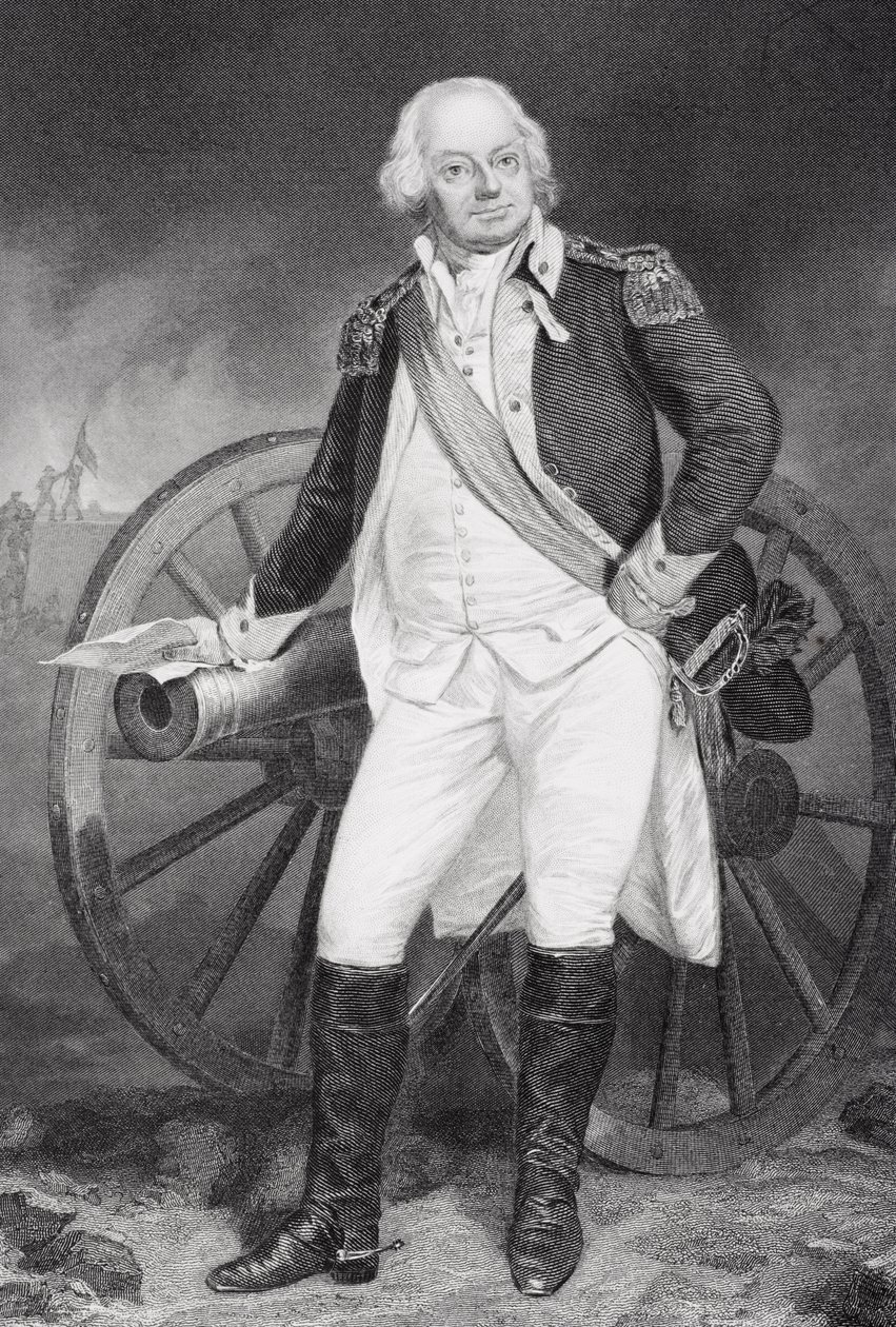 Portret van Benjamin Lincoln (1733-1810) door Alonzo Chappel