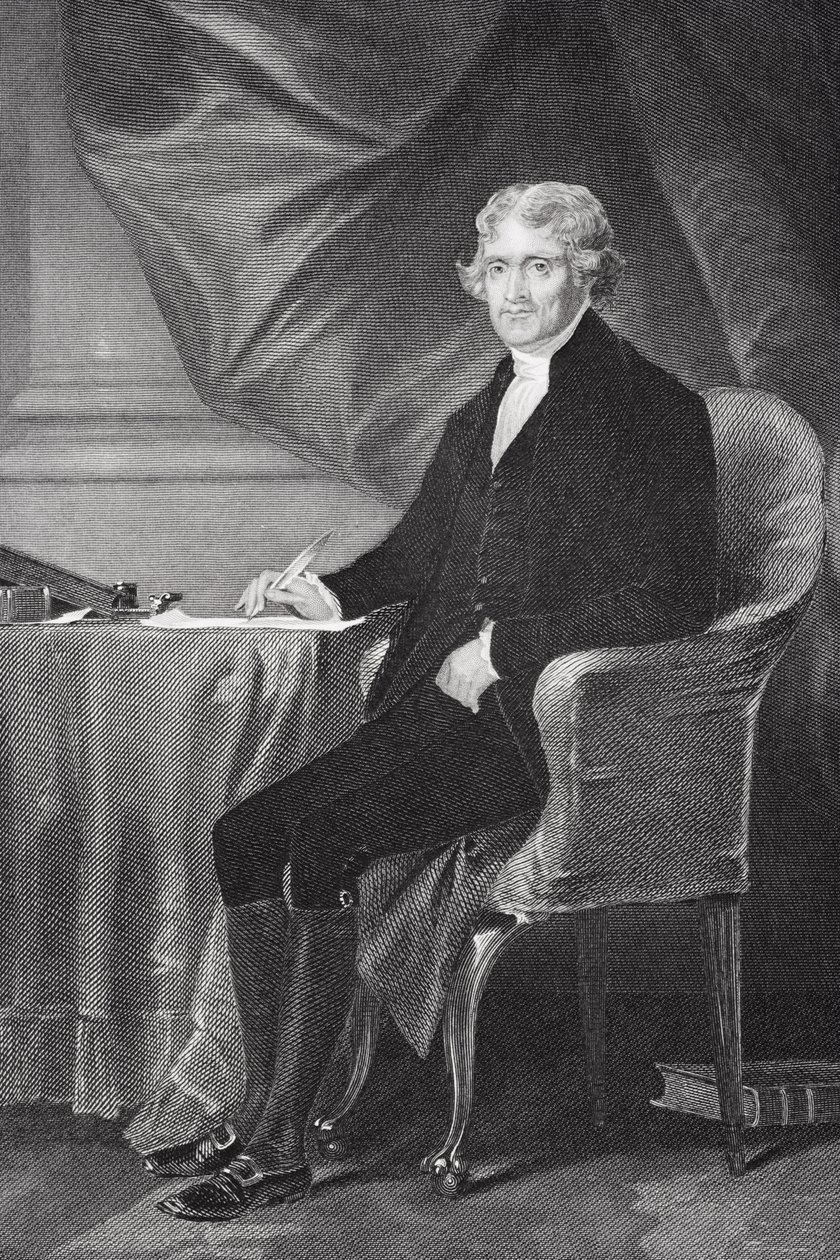 Portret van Thomas Jefferson door Alonzo Chappel