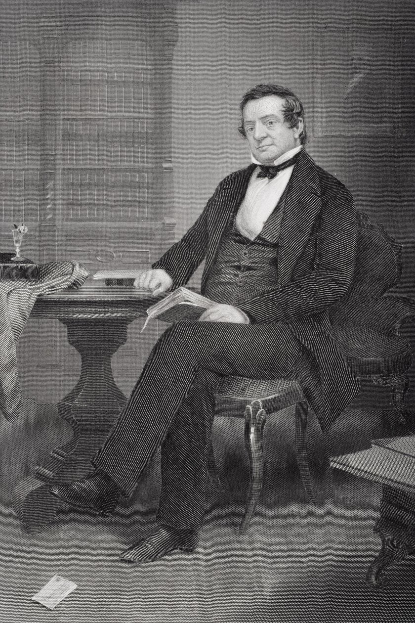Washington Irving (1783-1859) door Alonzo Chappel