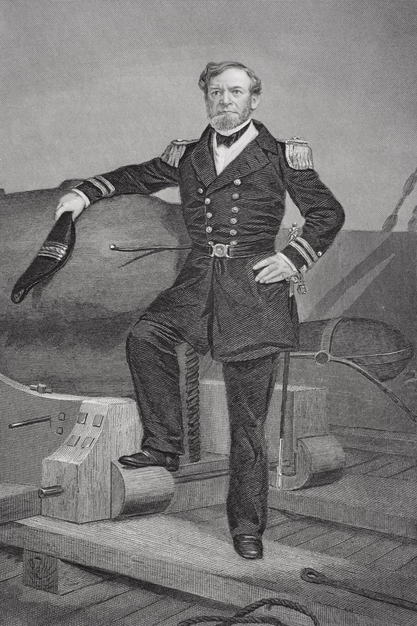 Portret van admiraal Andrew Hull Foote (1806-63) door Alonzo Chappel