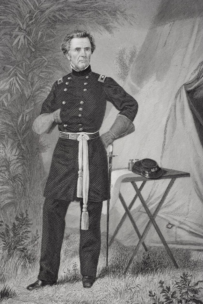 Portret van Ormbsy McKnight Mitchel (1809-62) door Alonzo Chappel