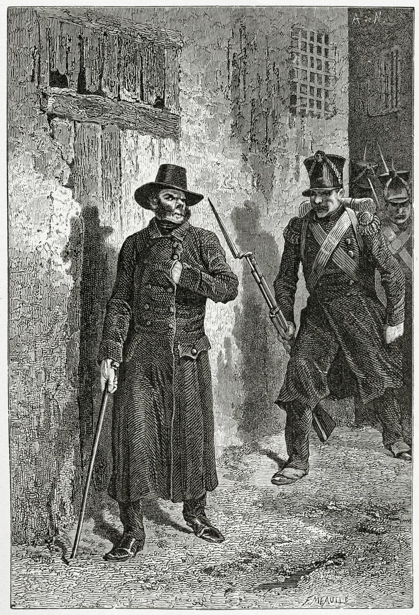 Illustratie uit Les Misérables, 19e eeuw door Alphonse Marie de Neuville