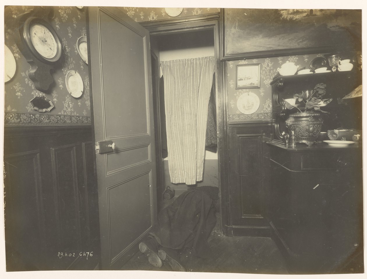 Ontdekking van het lichaam door Alphonse Bertillon