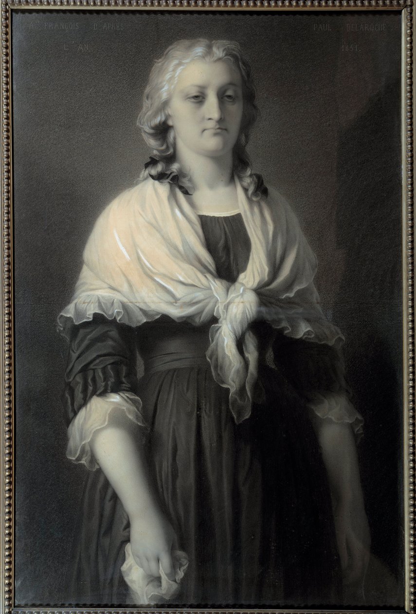 Portret van koningin Marie Antoinette (1755-1793) in de Concierge door Alphonse François