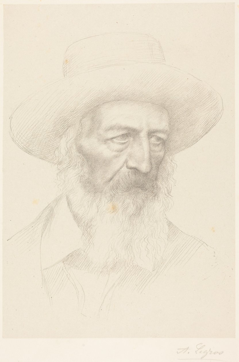 Alfred, Lord Tennyson door Alphonse Legros