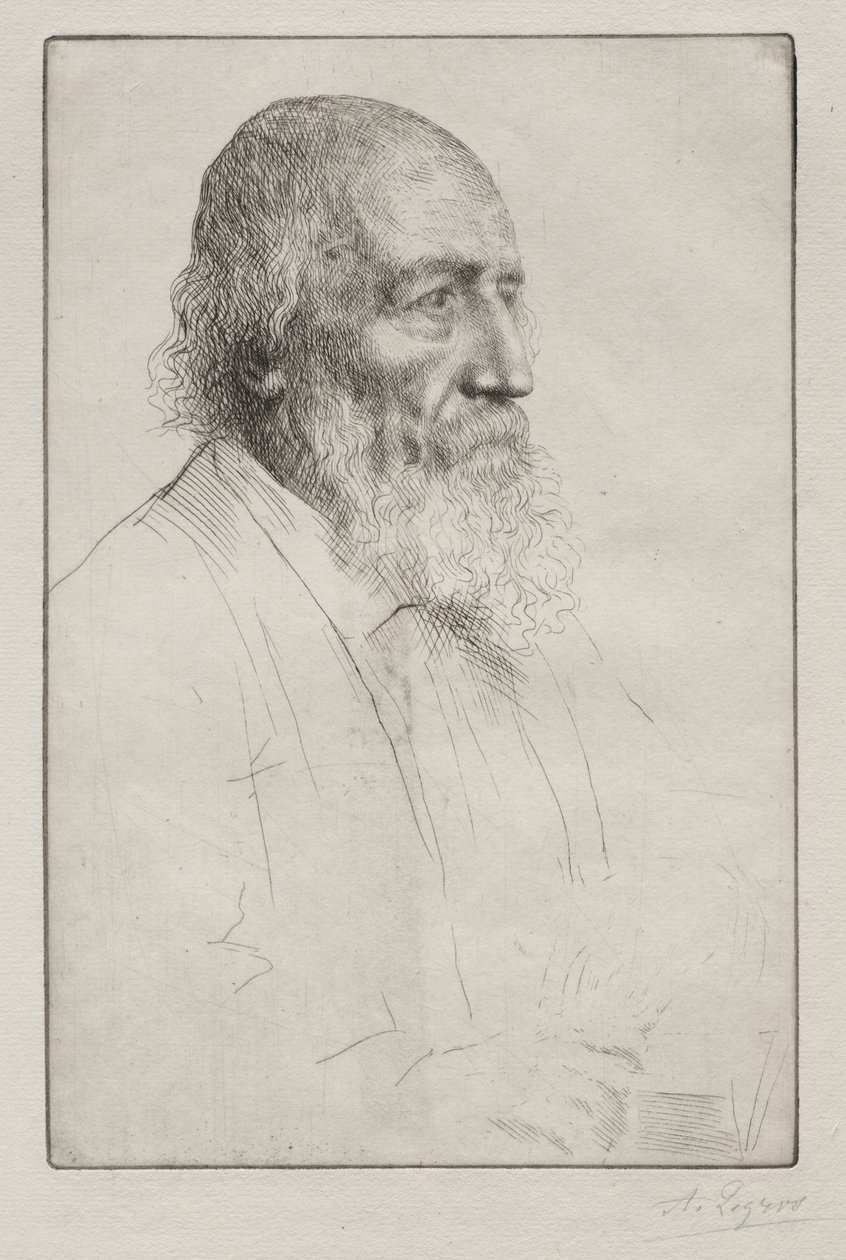Alfred Lord Tennyson door Alphonse Legros