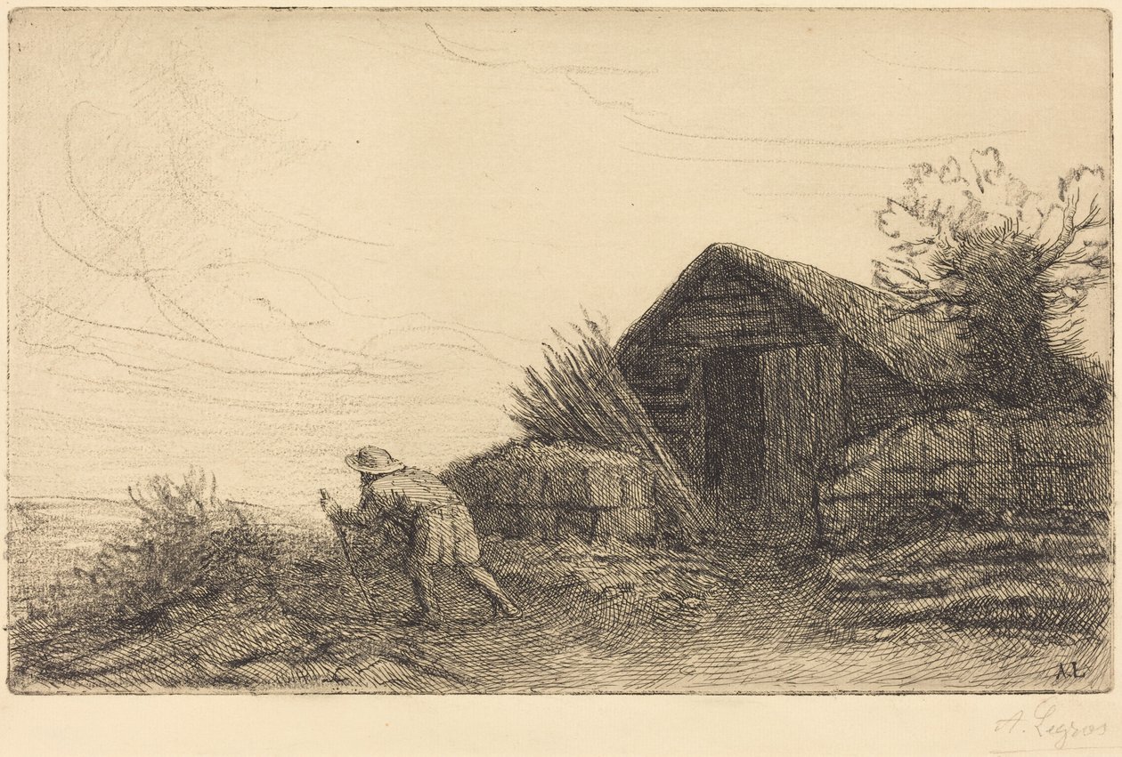 Langs de top van de heuvel door Alphonse Legros