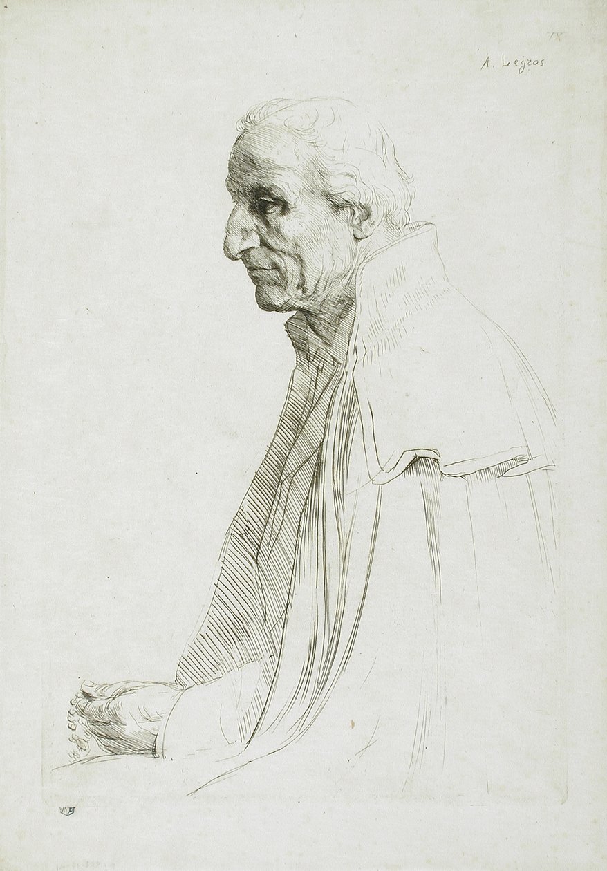 Een oude Spanjaard door Alphonse Legros