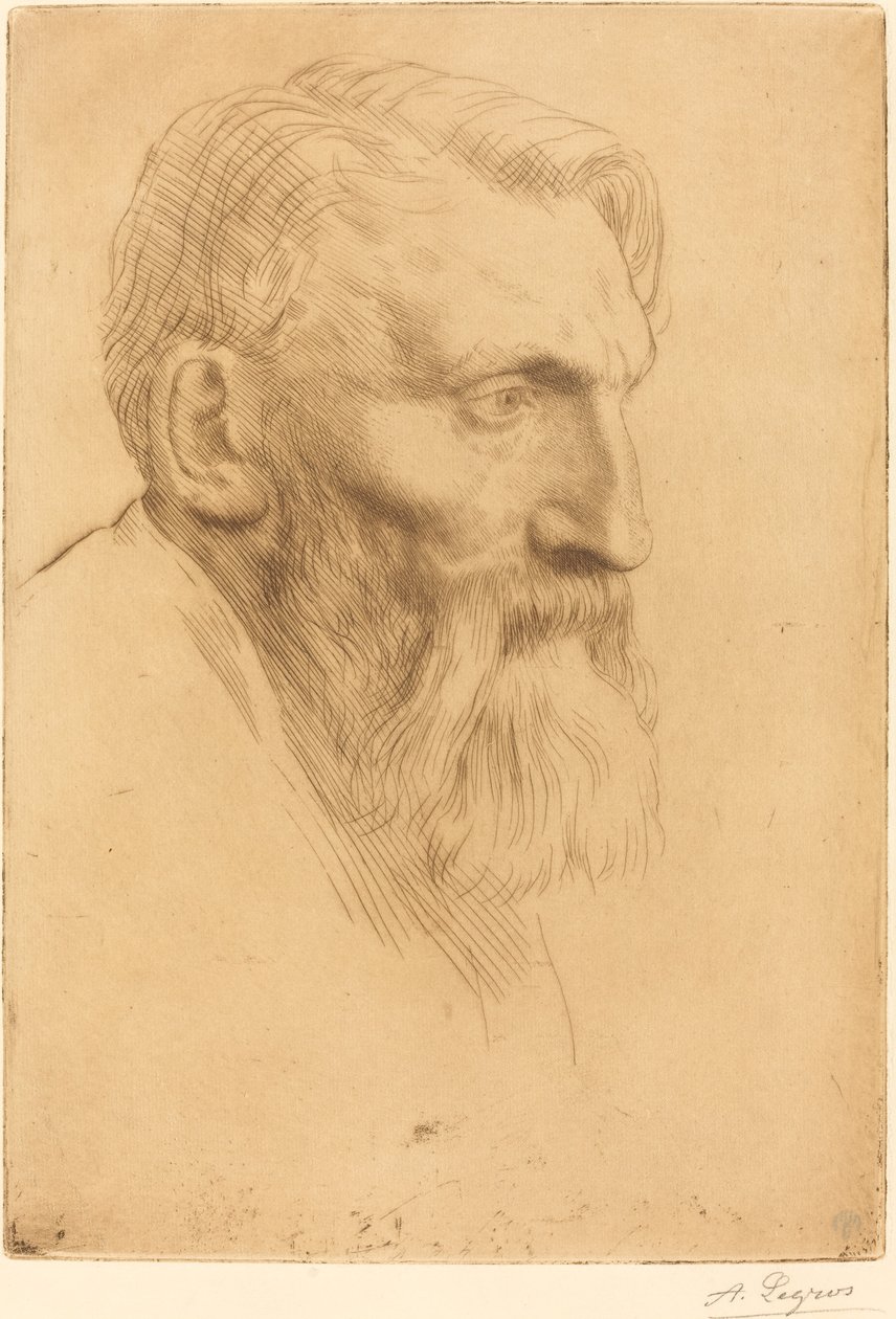 Auguste Rodin door Alphonse Legros