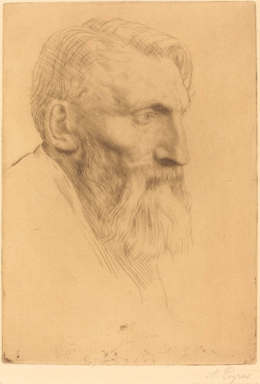 Auguste Rodin door Alphonse Legros