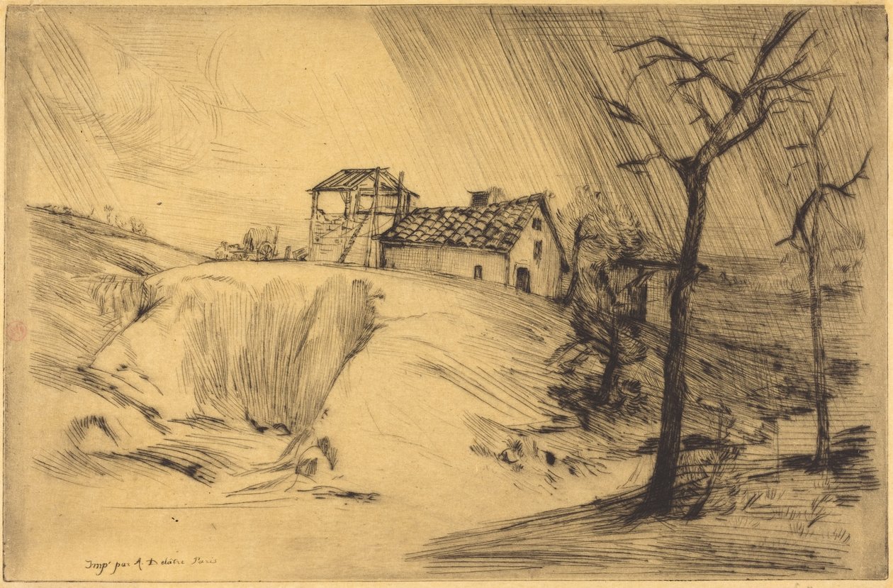 Brick-works (De steenfabriek) door Alphonse Legros