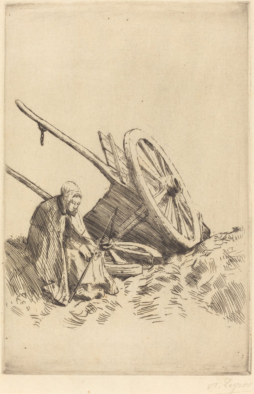 Gebroken kar door Alphonse Legros