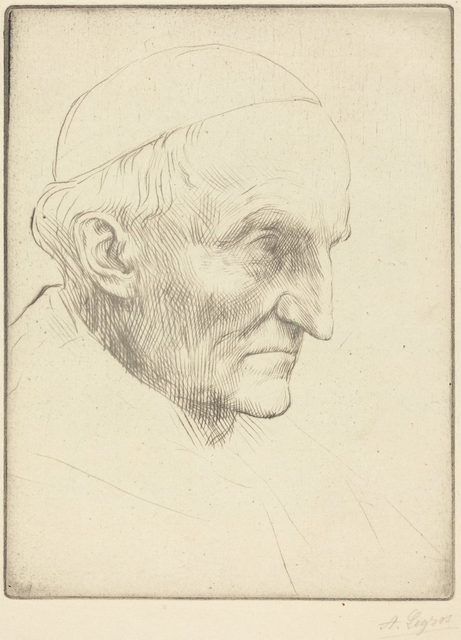 Kardinaal Manning, plaat 3 door Alphonse Legros