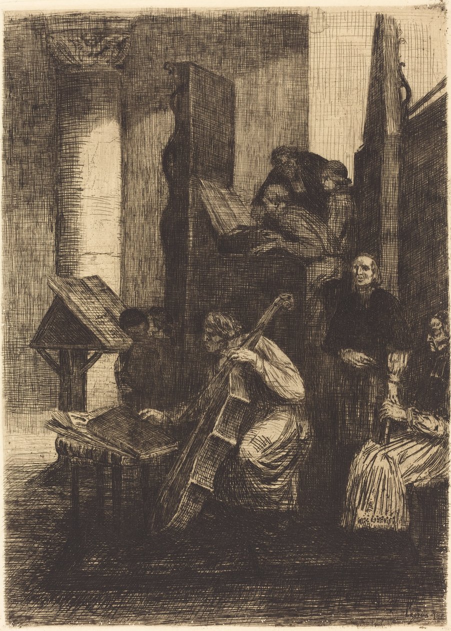 Koor in een Spaanse kerk Le choeur d