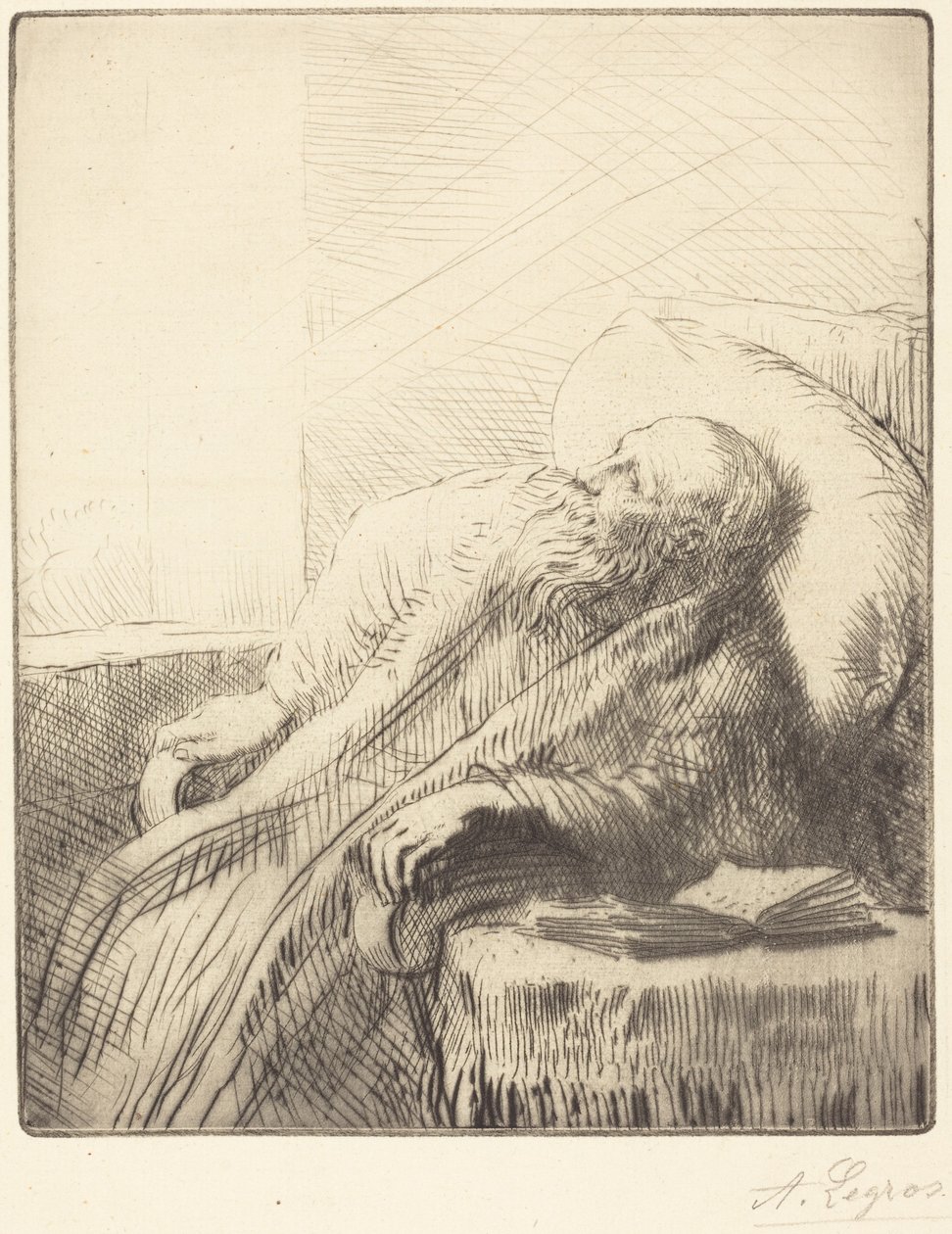 Herstellende door Alphonse Legros