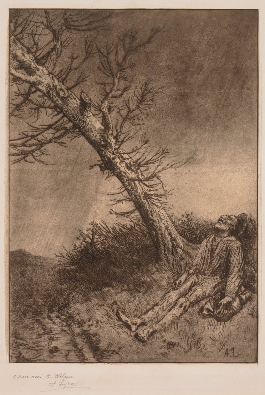 Dood van een Zwerver door Alphonse Legros