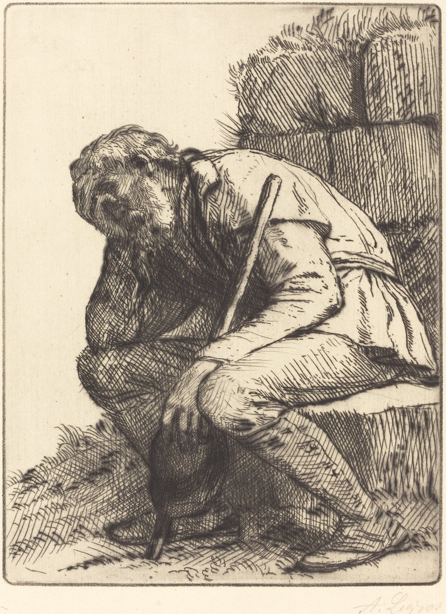 Wanhopige man door Alphonse Legros