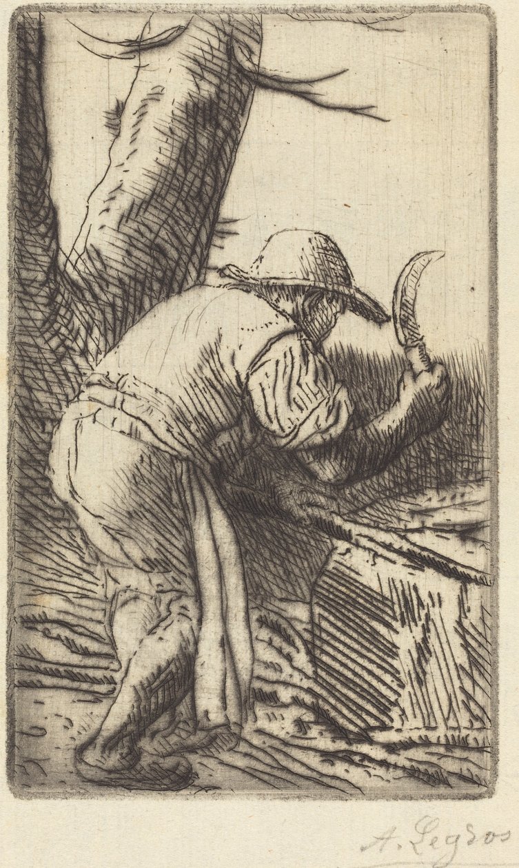 Fagot-snijder door Alphonse Legros