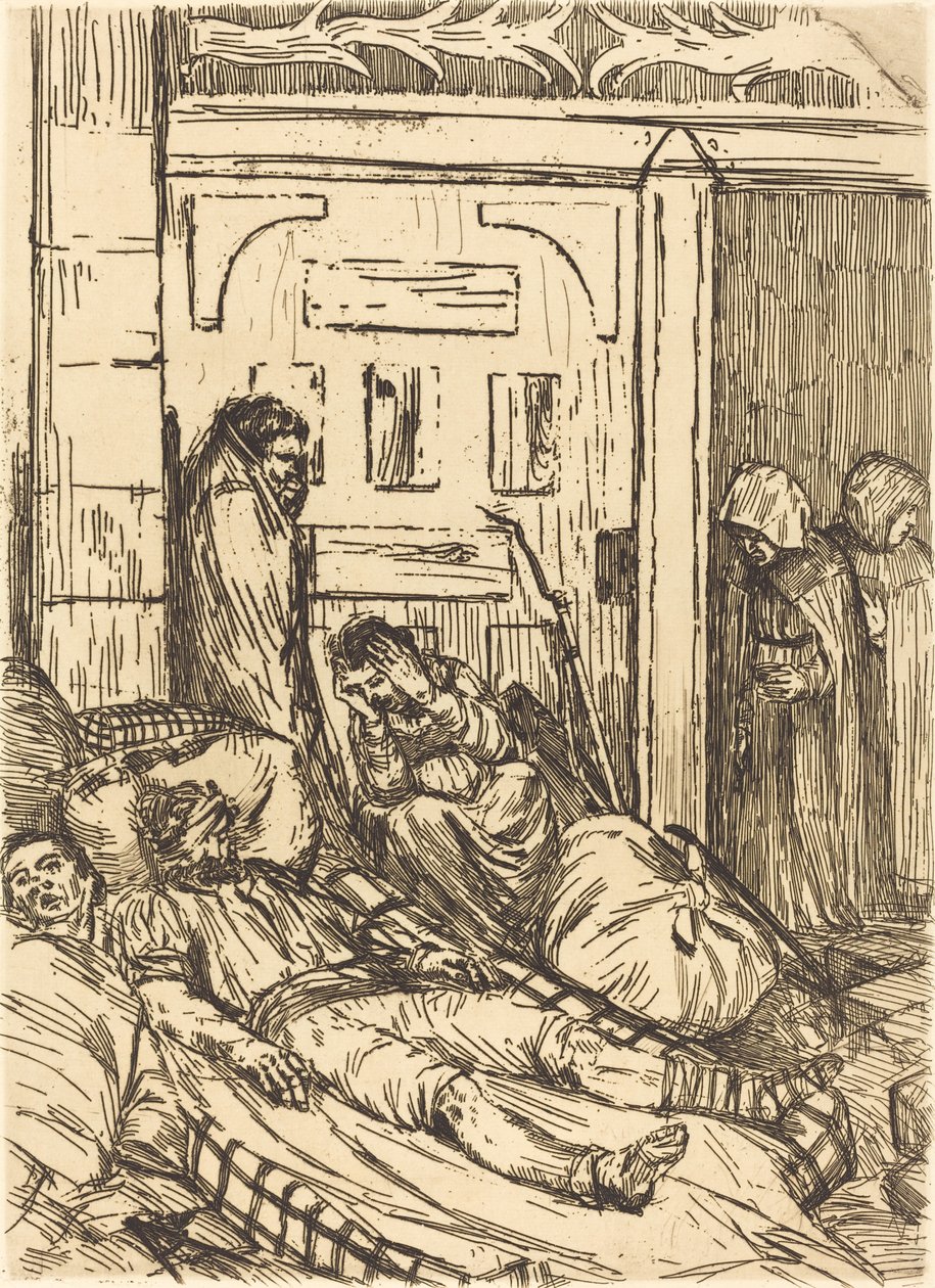 Veldhospitaal door Alphonse Legros