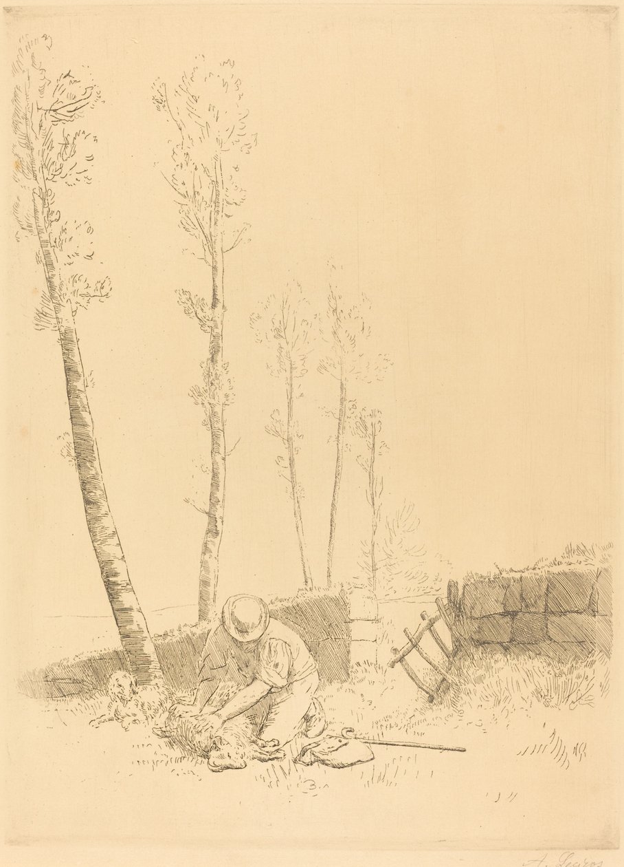 Het vinden van het schaap door Alphonse Legros