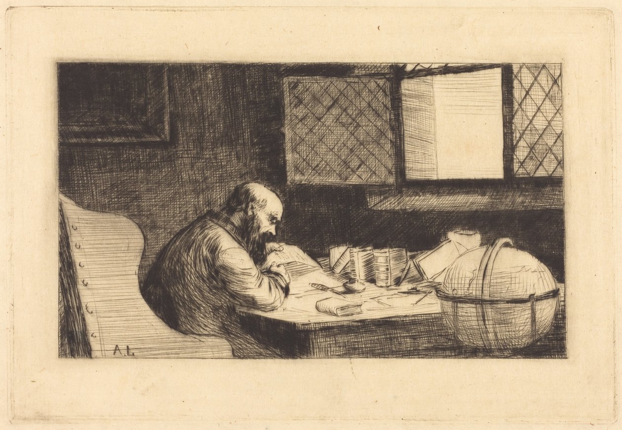 Geograaf (De geograaf) door Alphonse Legros