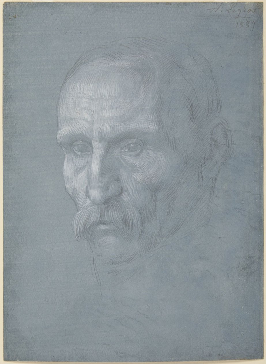 Mannenhoofd door Alphonse Legros