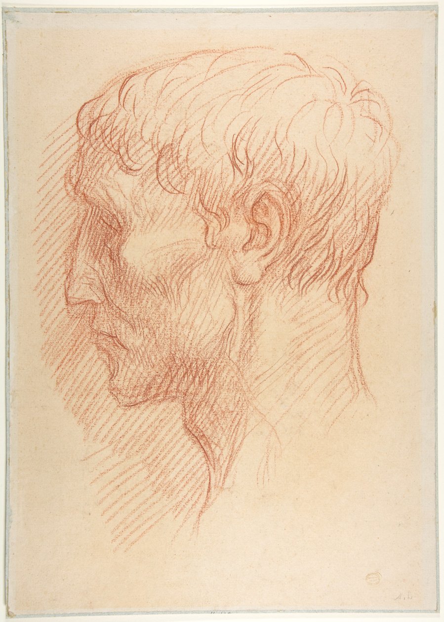 Hoofd van een steengroevearbeider door Alphonse Legros