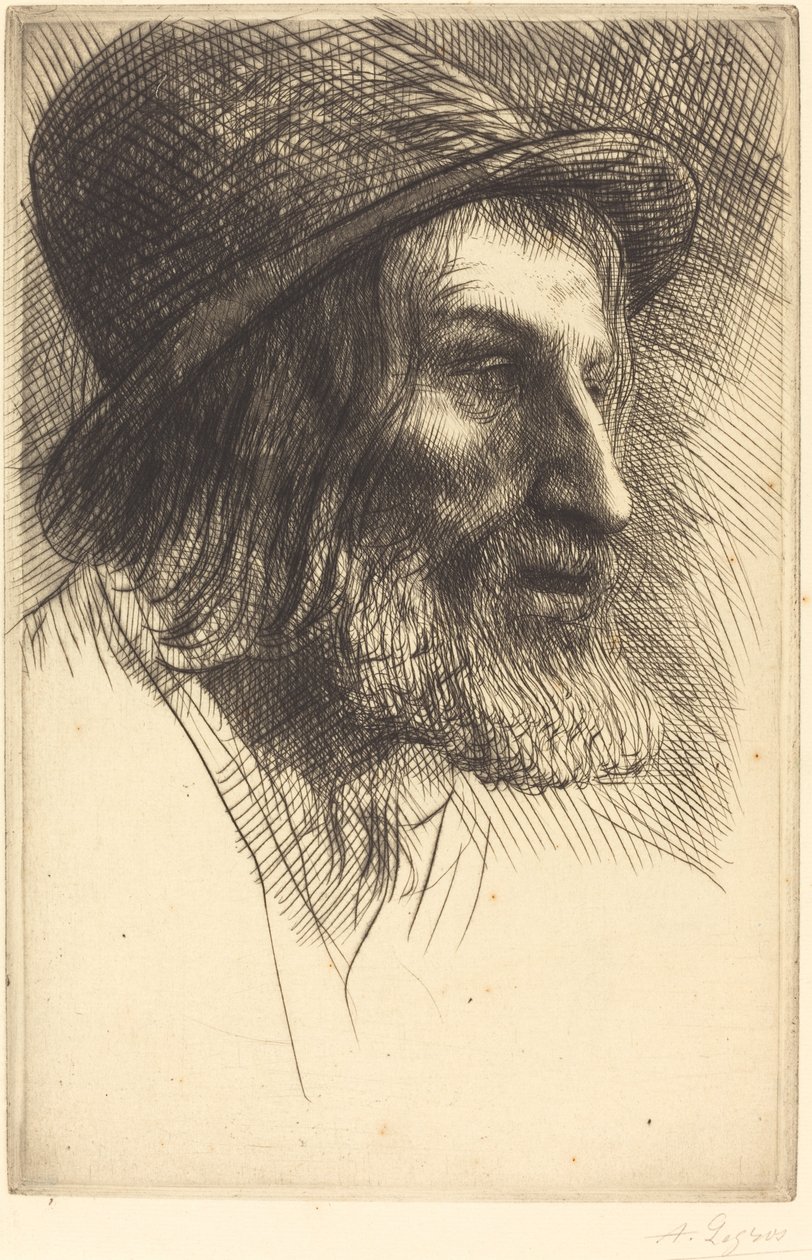 Hoofd van een Engelse Arbeider door Alphonse Legros
