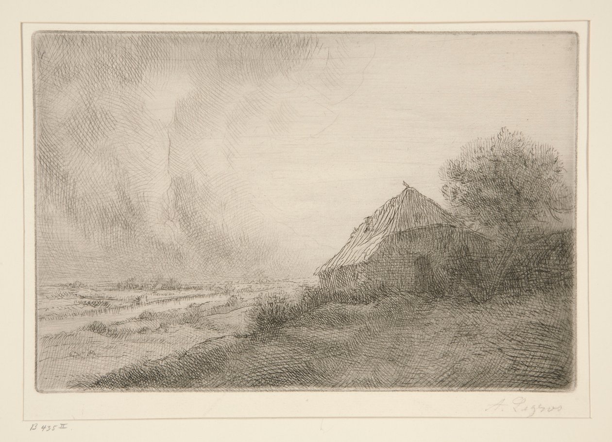 La Masure sur la Colline door Alphonse Legros