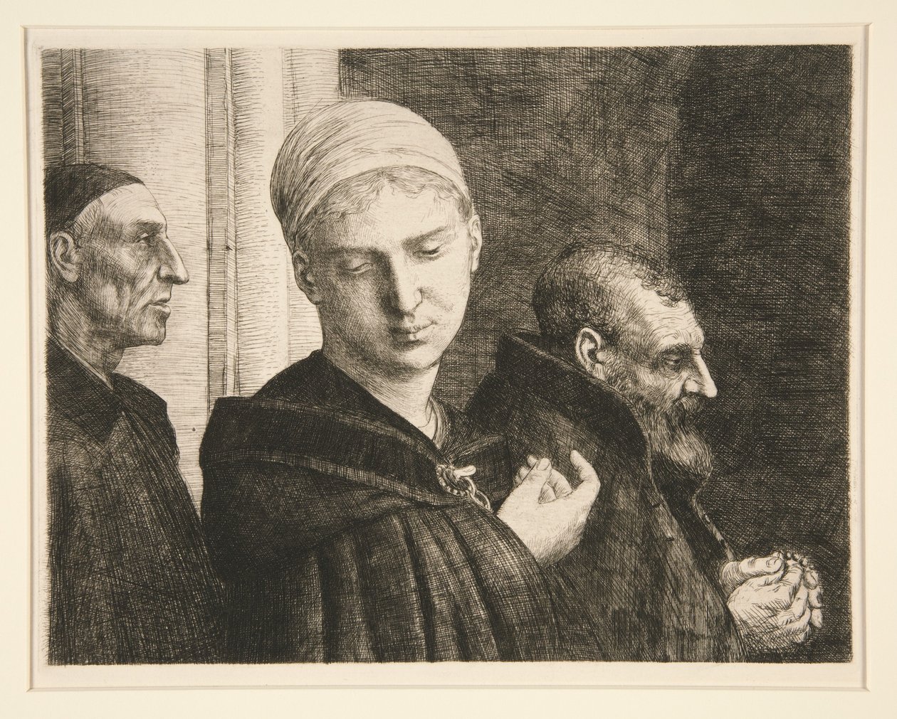 Le Baptême (De doop) door Alphonse Legros