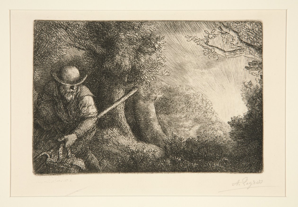 De tuinman (The Gardener) door Alphonse Legros