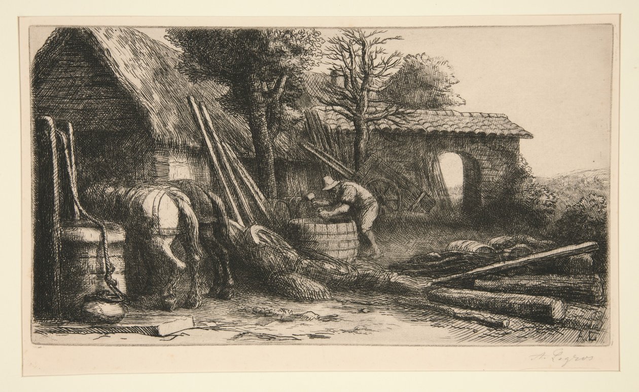 De kuiper (The Cooper) door Alphonse Legros