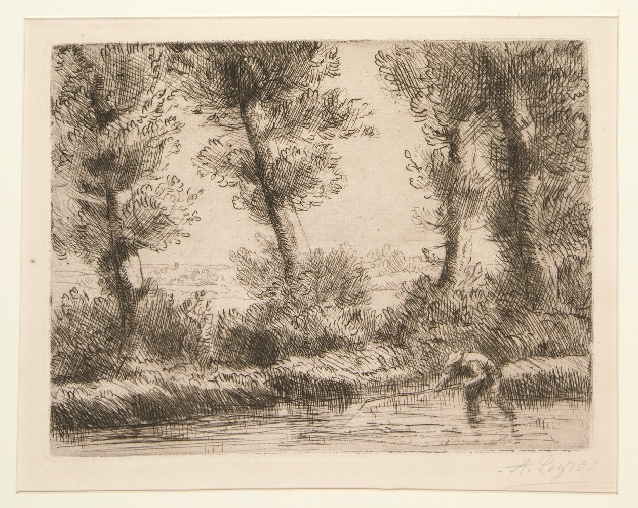 De oevers van de Liane door Alphonse Legros
