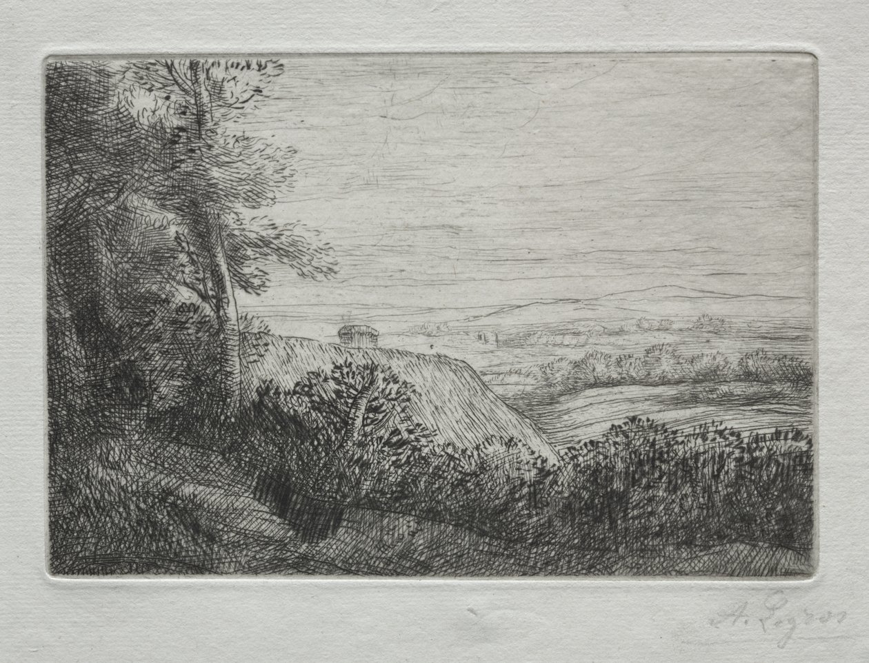 De laatste zonnestralen door Alphonse Legros