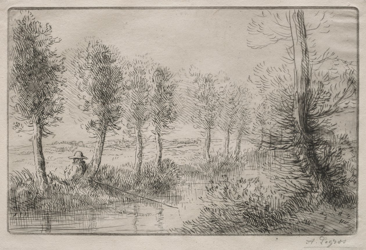 Bij de molen door Alphonse Legros