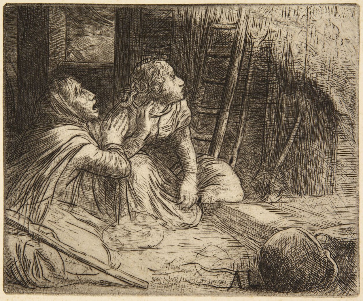 Slachtoffer van de brand/Brandoffer door Alphonse Legros