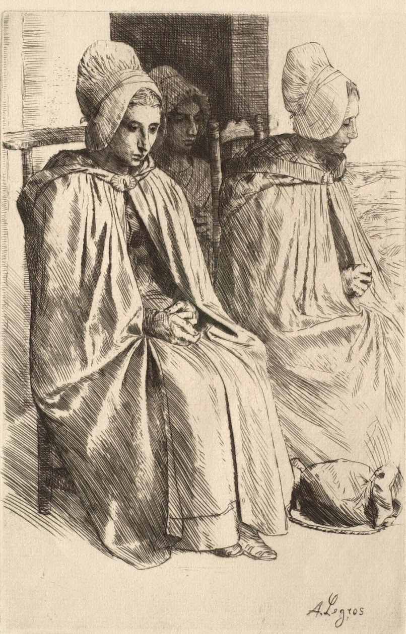 Boerinnen uit de omgeving van Boulogne door Alphonse Legros