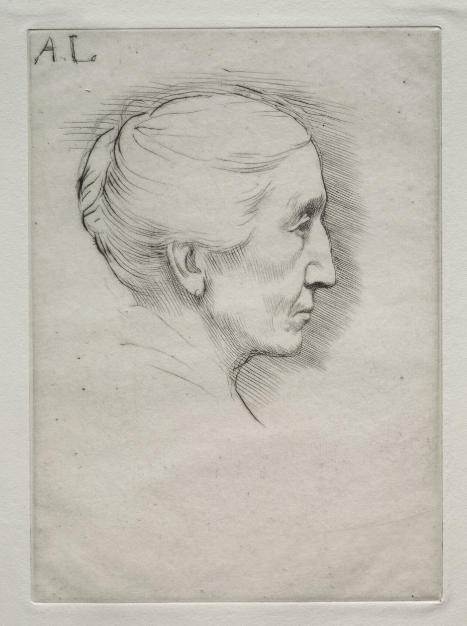 Portret van Mevr. Emily Hughes (1e Plaat) door Alphonse Legros