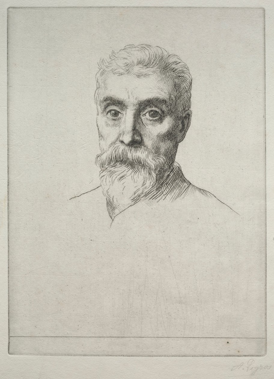 Portret van Sir Hiram S. Maxim door Alphonse Legros