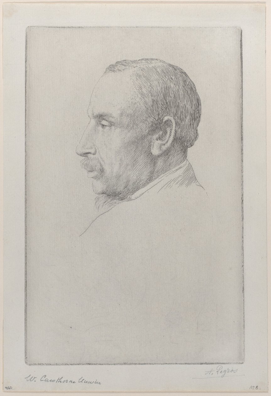 Portret van William Cawthorne Unwin, 1892 door Alphonse Legros
