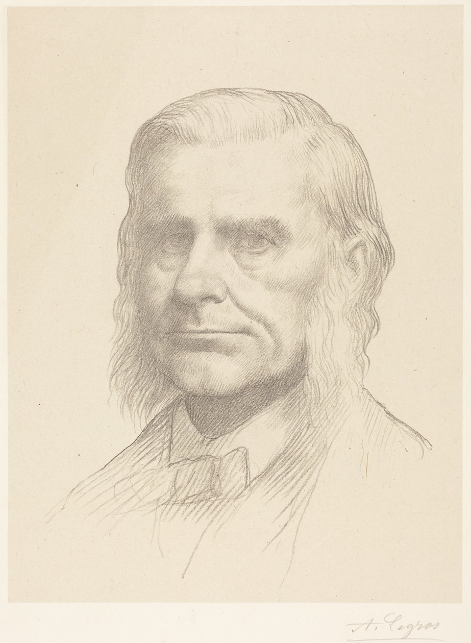 Professor Huxley, 2e plaat door Alphonse Legros
