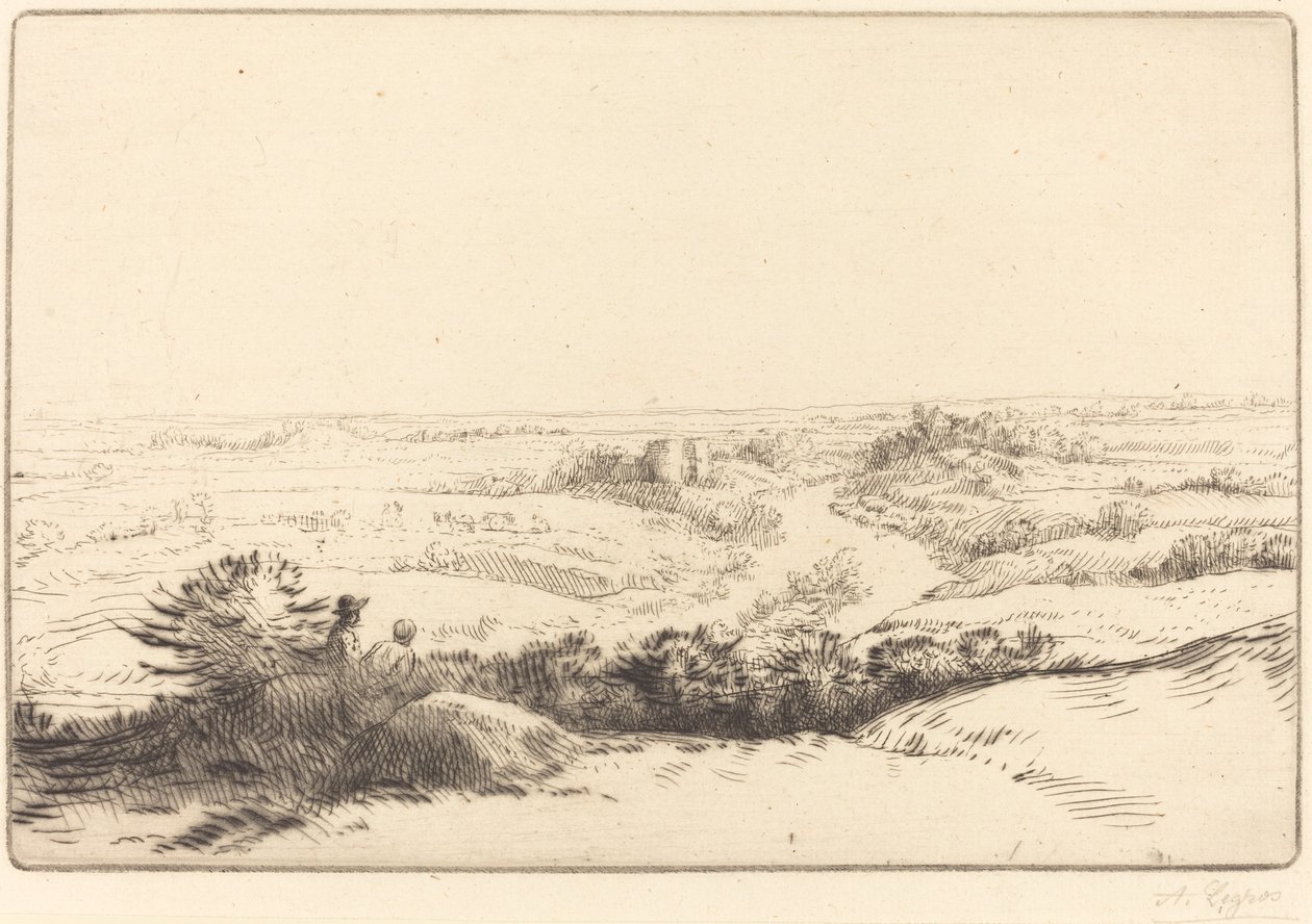 Vooruitzicht door Alphonse Legros