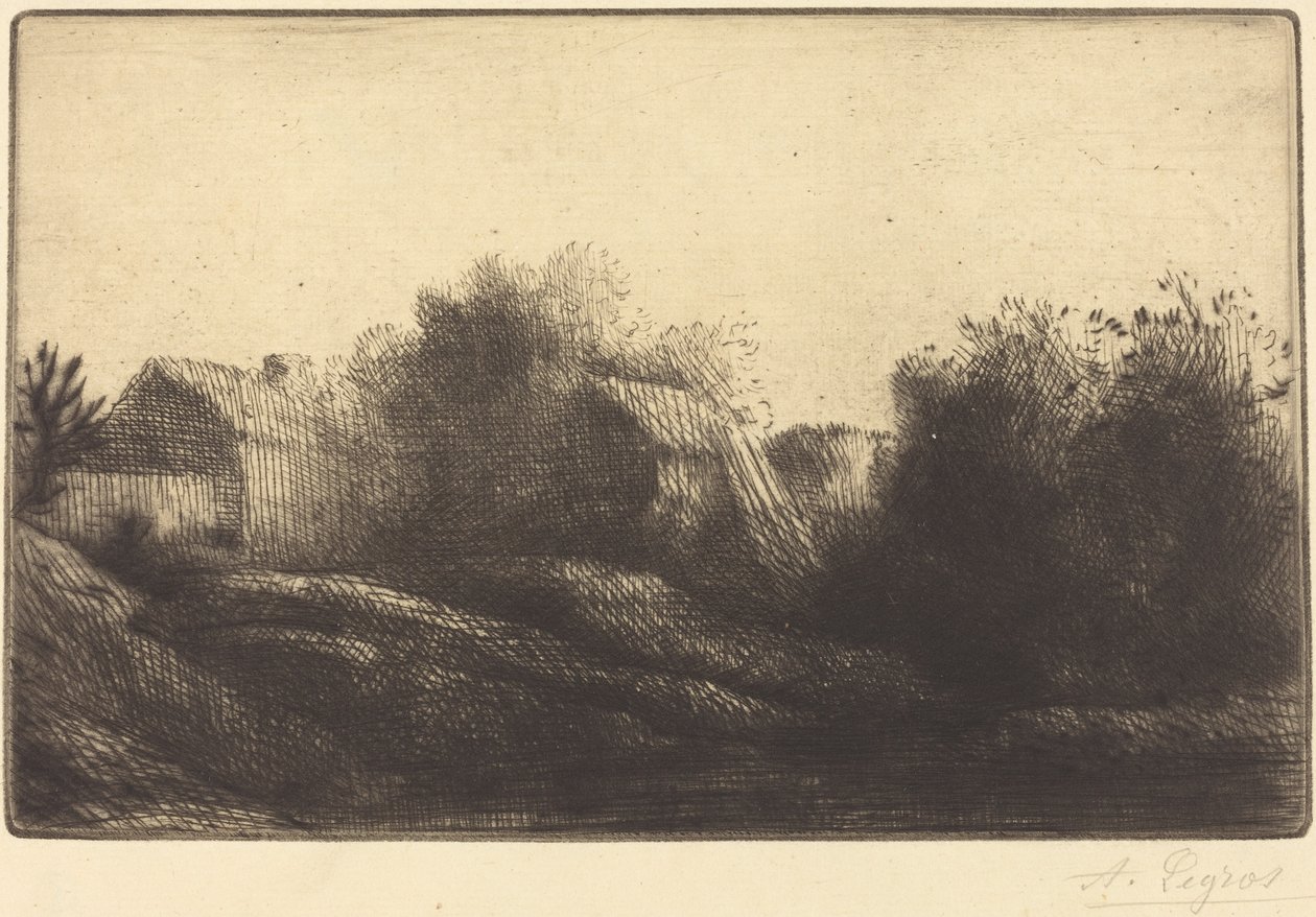 Herinnering aan mijn dorp Souvenir de mon village door Alphonse Legros