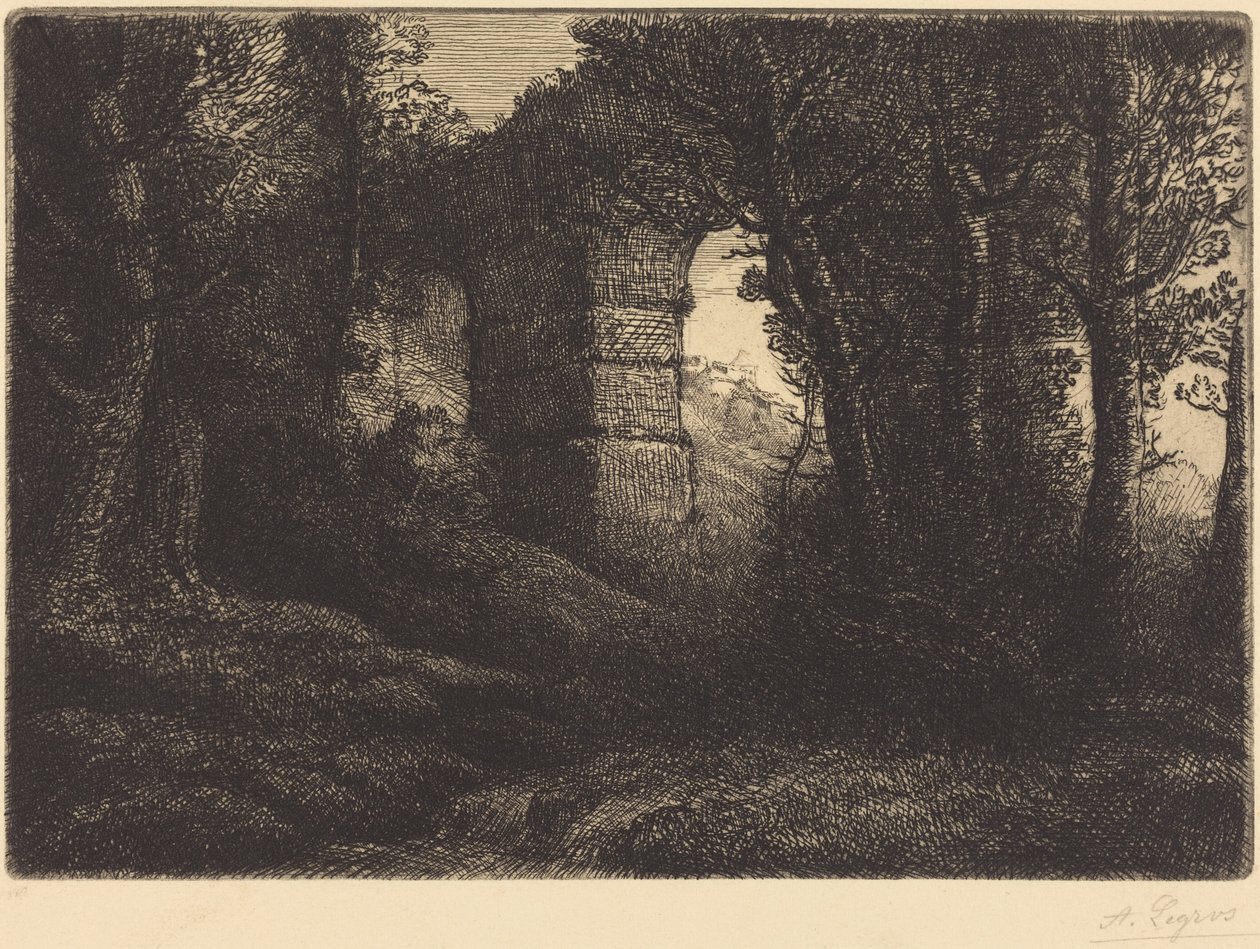 Ruïnes van een oud aquaduct (Ruine d