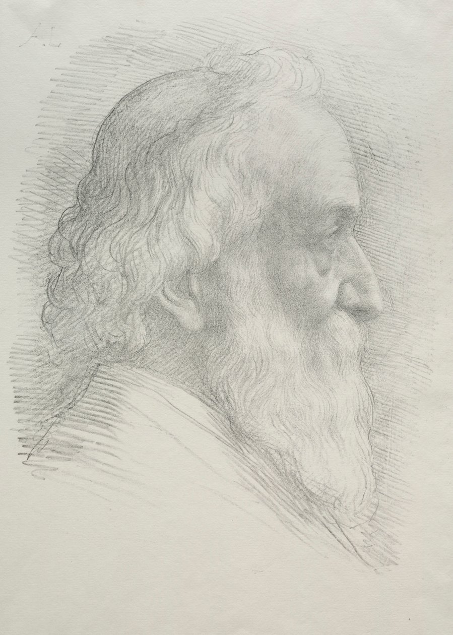 Zelfportret 10e Plaat door Alphonse Legros