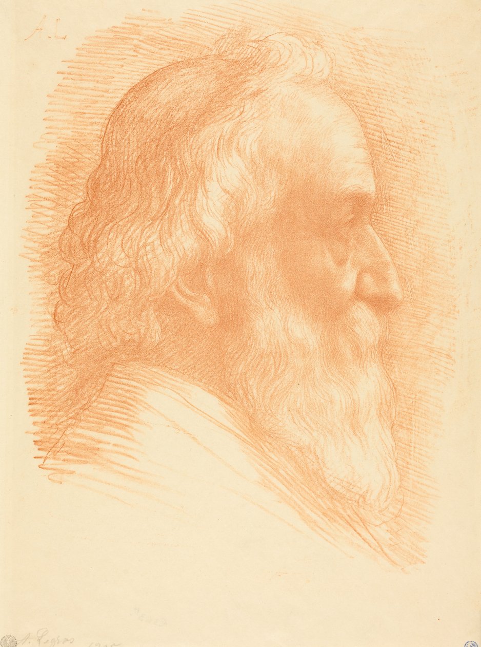 Zelfportret, 10e plaat door Alphonse Legros