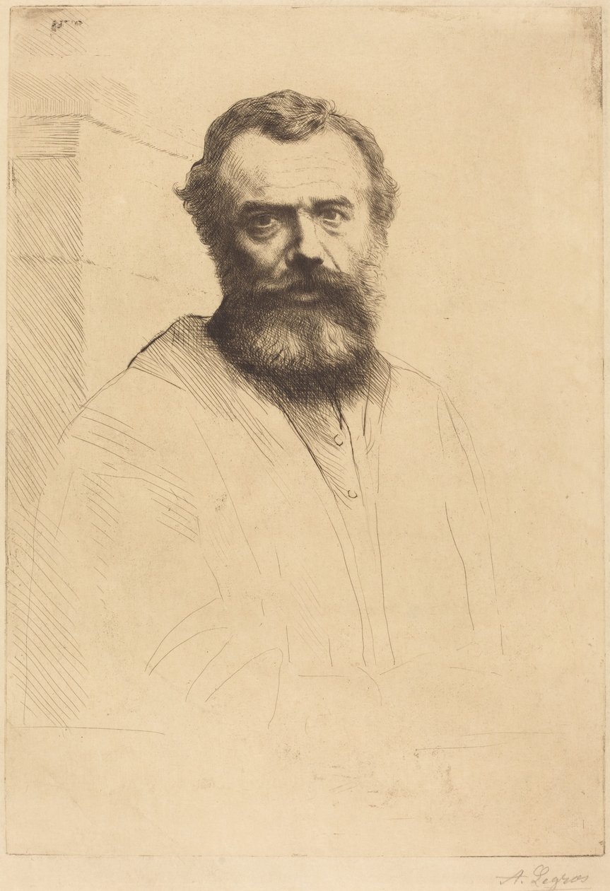 Zelfportret, 3e plaat door Alphonse Legros